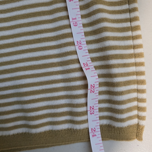 MADEWELL belhaven wool blend ruffle sweater tank in stripe - Picture 8 of 10